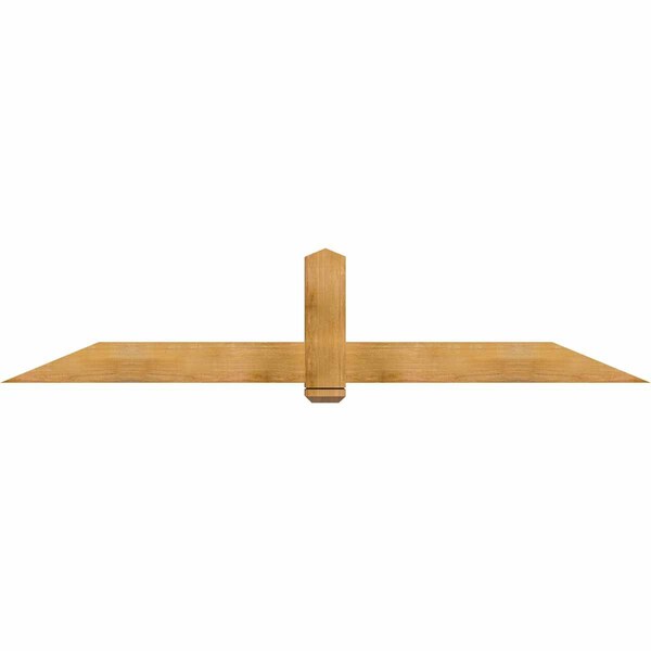 Ekena Millwork Eugene Rough Sawn Timber Gable Bracket, Western Red Cedar, 96"W x 20"H x 4"D x 6"F, 5/12 Pitch GBW096X20X0406EUG00RWR - main